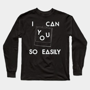 I can picture you so easily (white) Long Sleeve T-Shirt